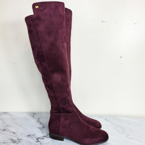 michael kors bromley riding boots damson